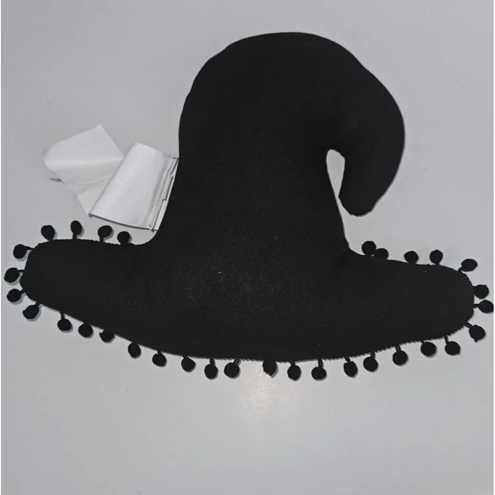 2 Witch Hats Halloween Decorative Pillow Plush Throw Party Decor NEVER USED